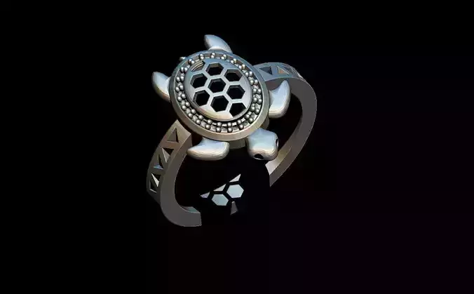 Turtle Ring  3D print model