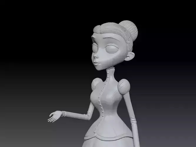 Corpse Bride Victoria Everglot 3D print model 3D print model
