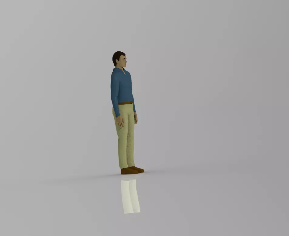 man design 3D print model_0