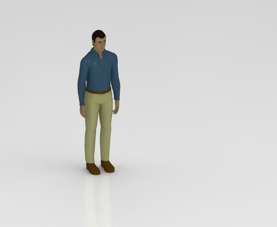 man design 3D print model_1