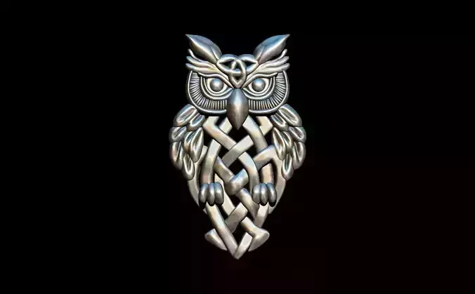 Owl ornaments pendant 3D print model