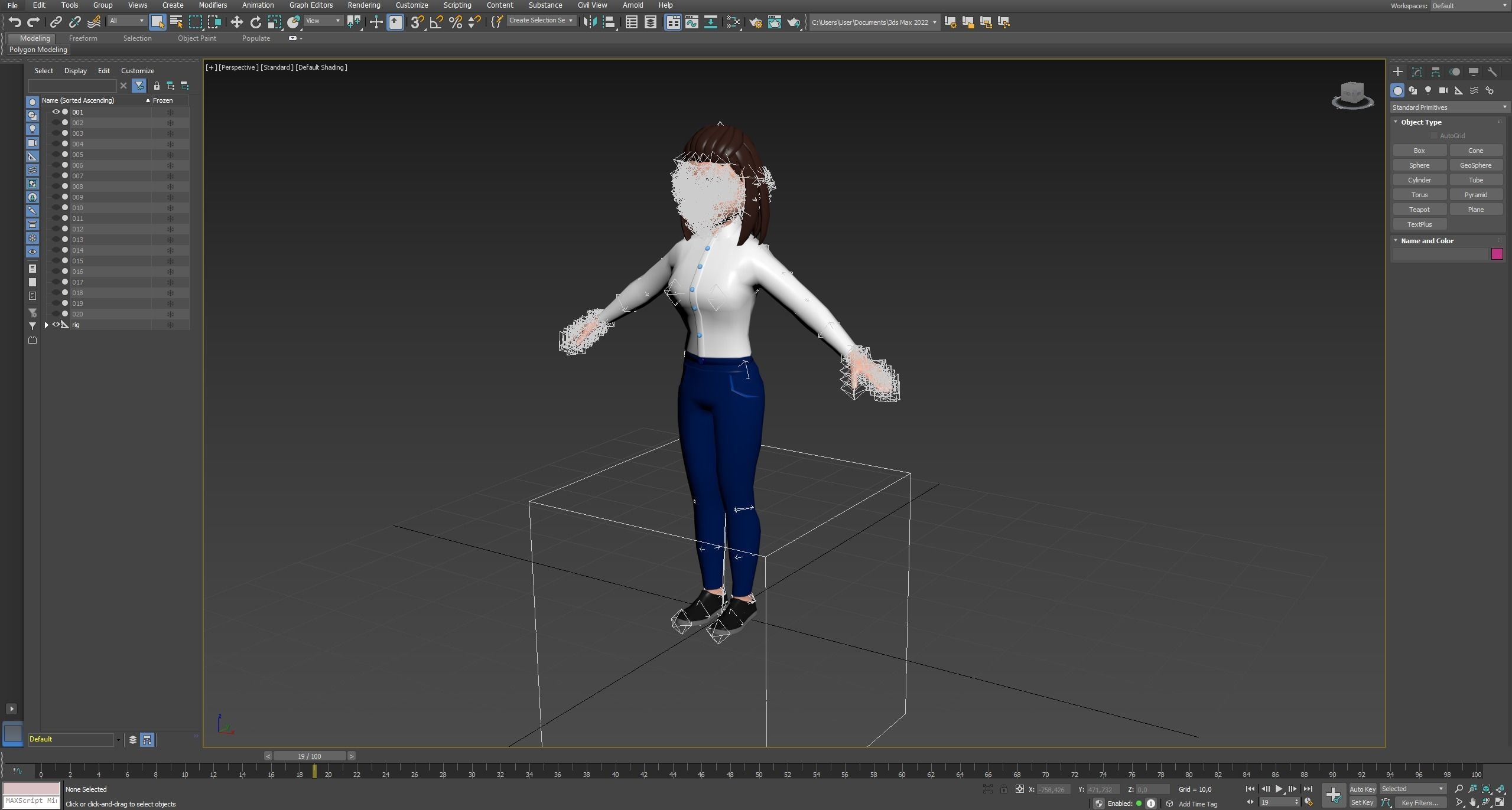 Cartoon characters 3 02 office Low-poly 3D model_15