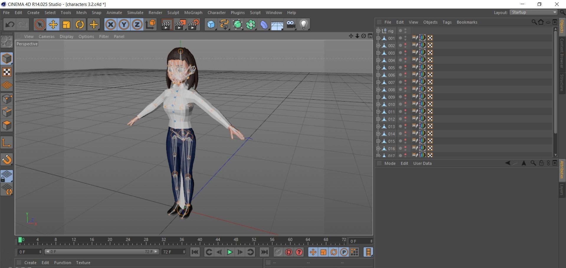 Cartoon characters 3 02 office Low-poly 3D model_13