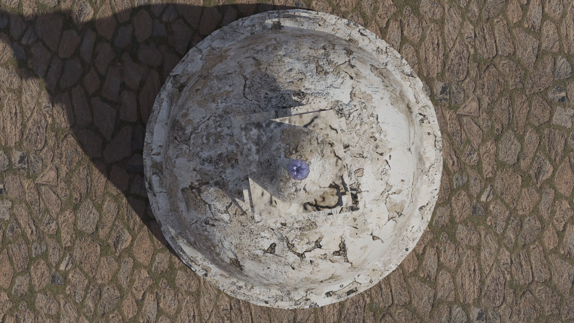 Stupa 3D Model - Blender Cycles Render Low-poly 3D model_2