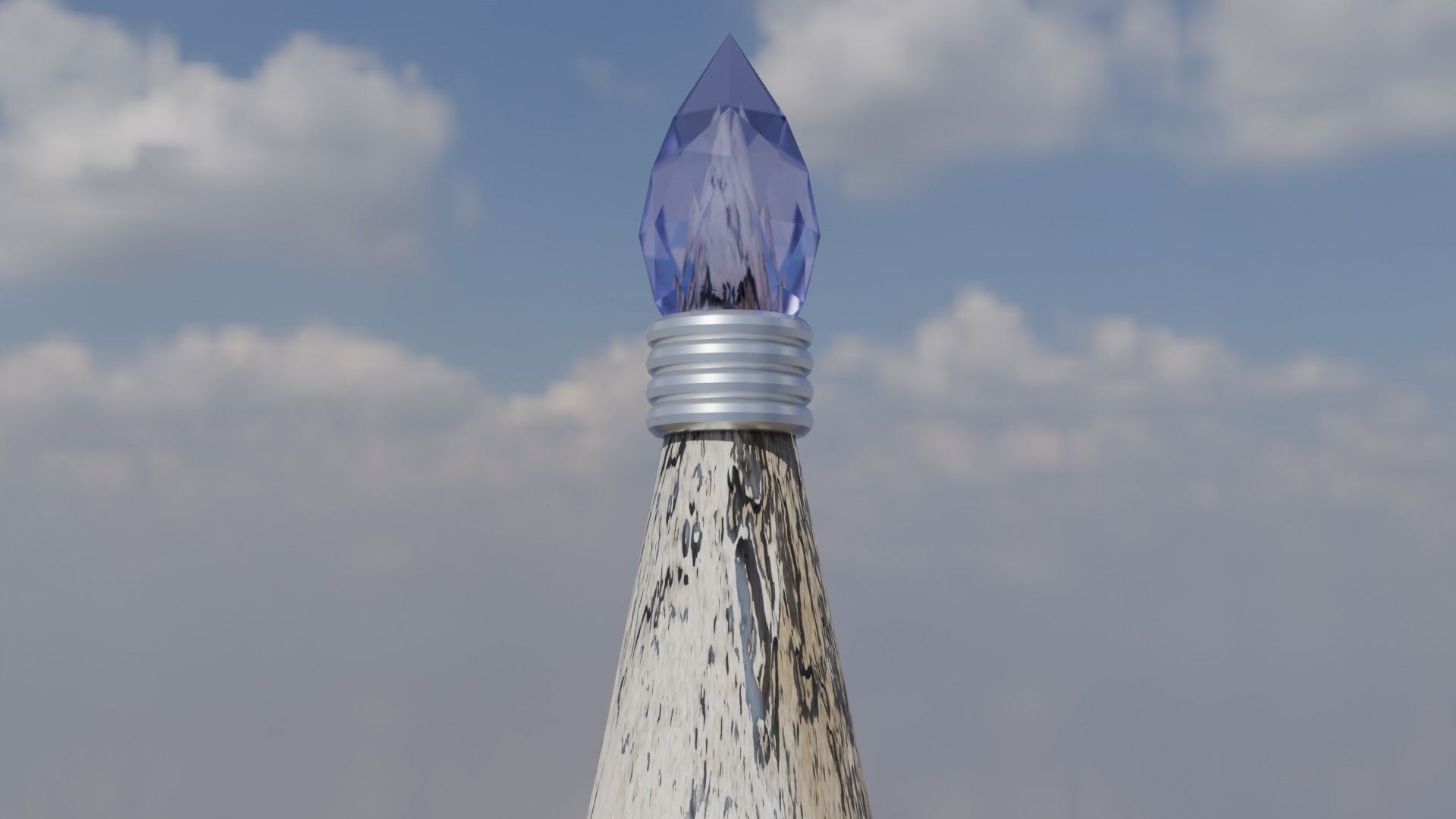 Stupa 3D Model - Blender Cycles Render Low-poly 3D model_3