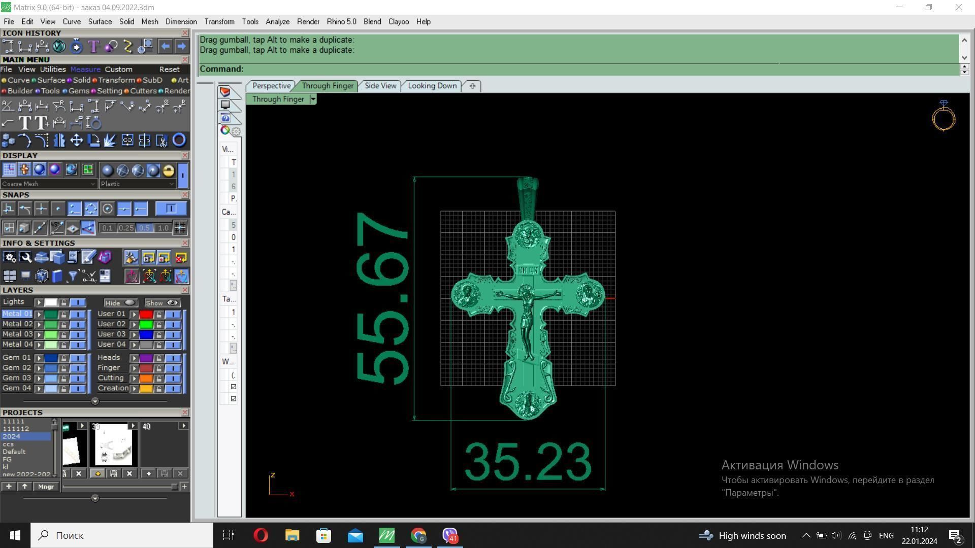 Grand Cross with Jesus 3D print model_7