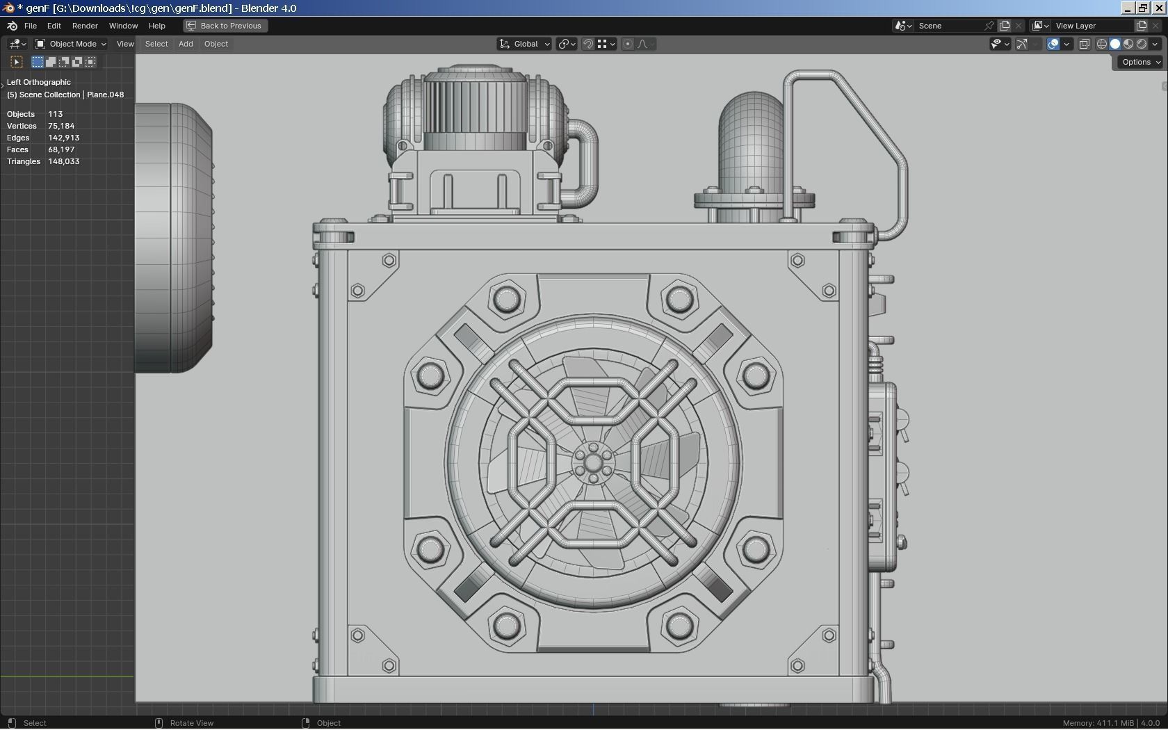 Sci-Fi Generator - Transformer 3D model_12