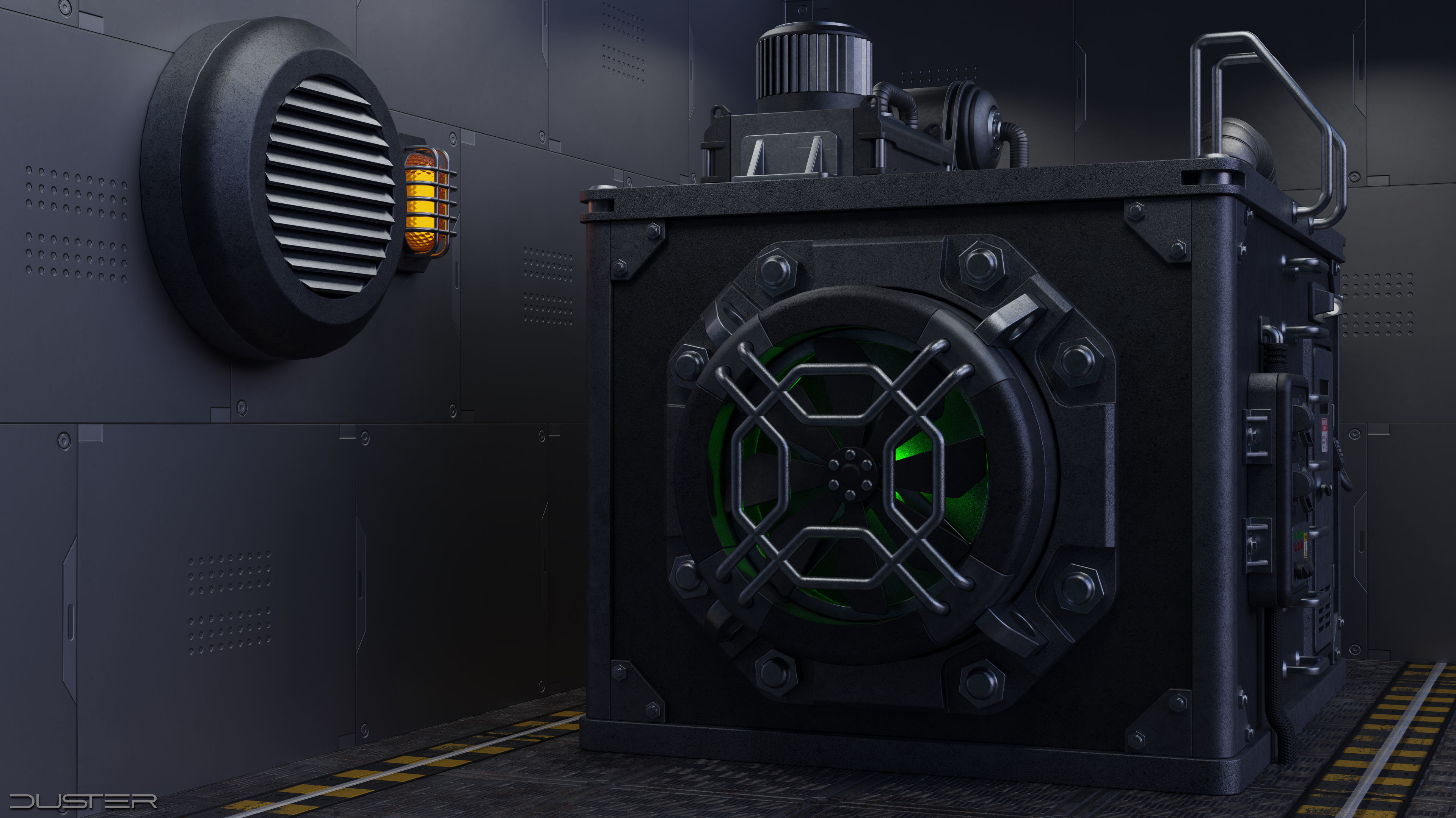 Sci-Fi Generator - Transformer 3D model_1