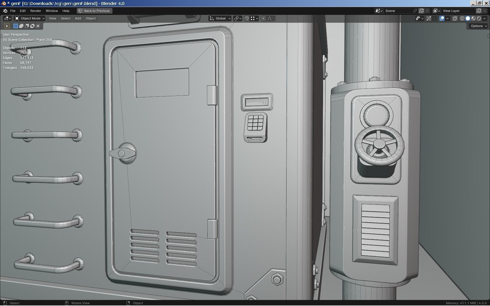 Sci-Fi Generator - Transformer 3D model_7