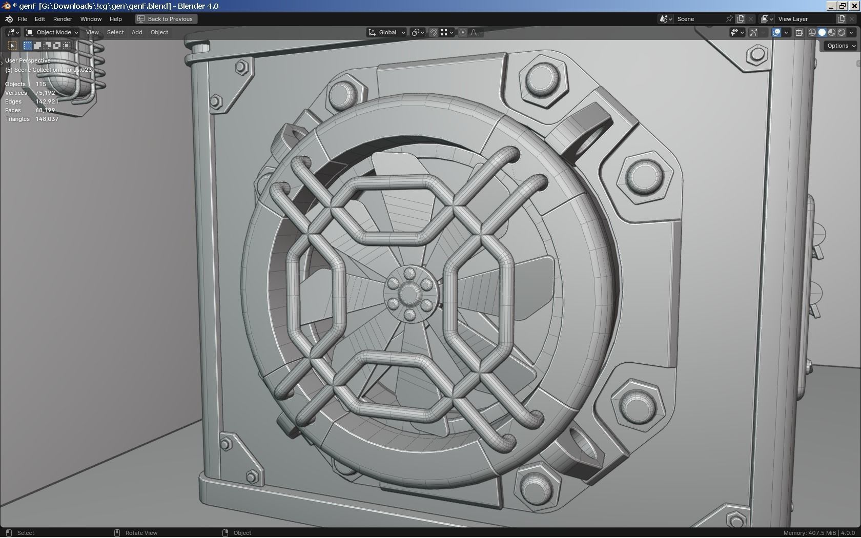 Sci-Fi Generator - Transformer 3D model_5