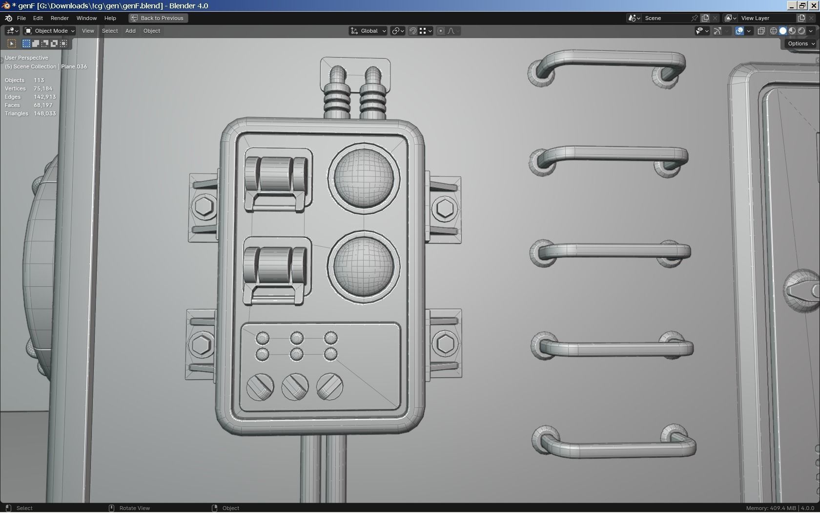 Sci-Fi Generator - Transformer 3D model_6