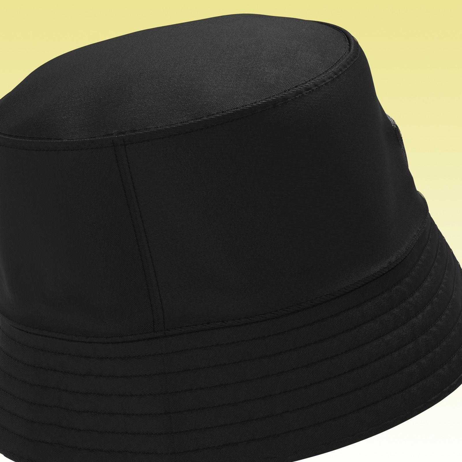 Bucket hat  3D model_6