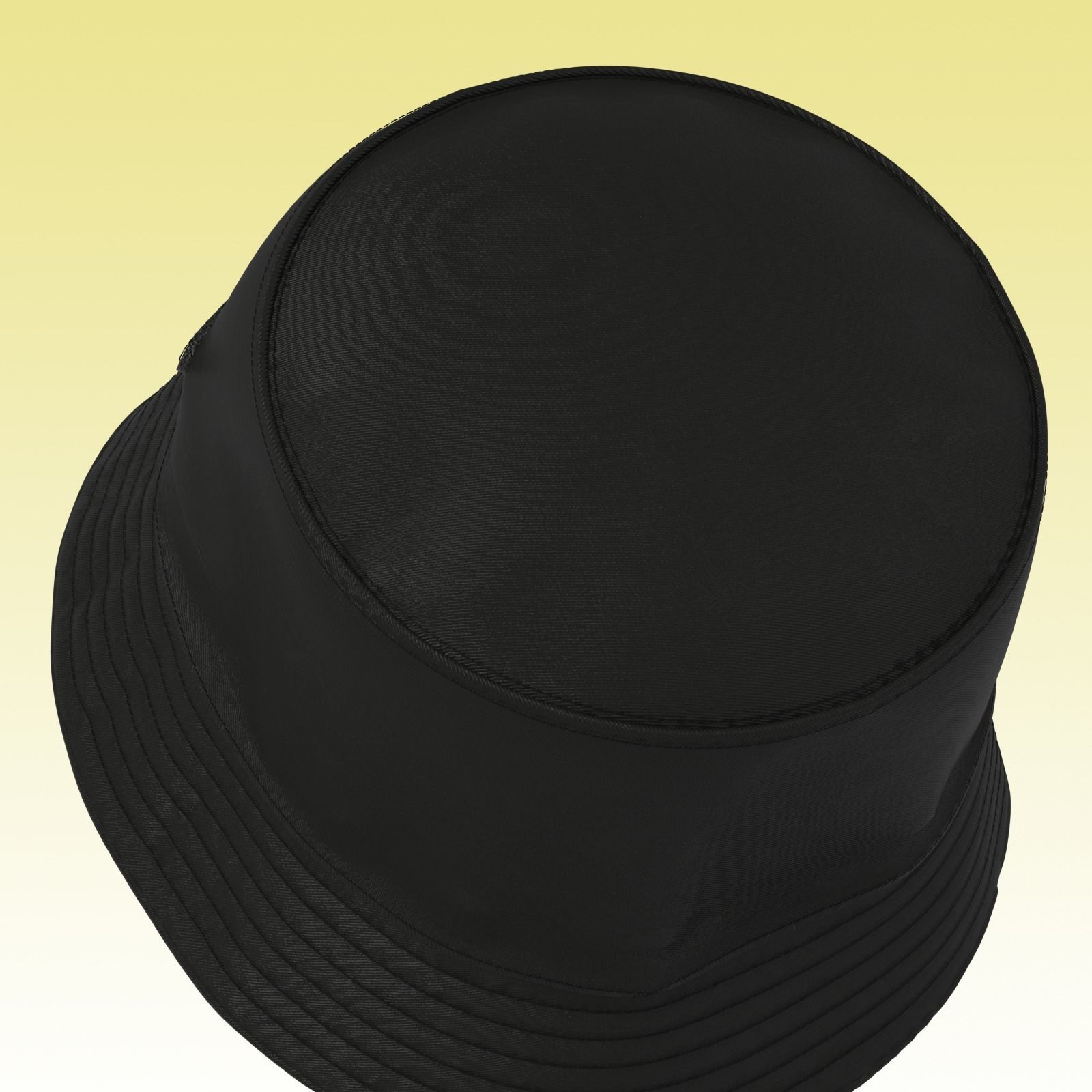 Bucket hat  3D model_7