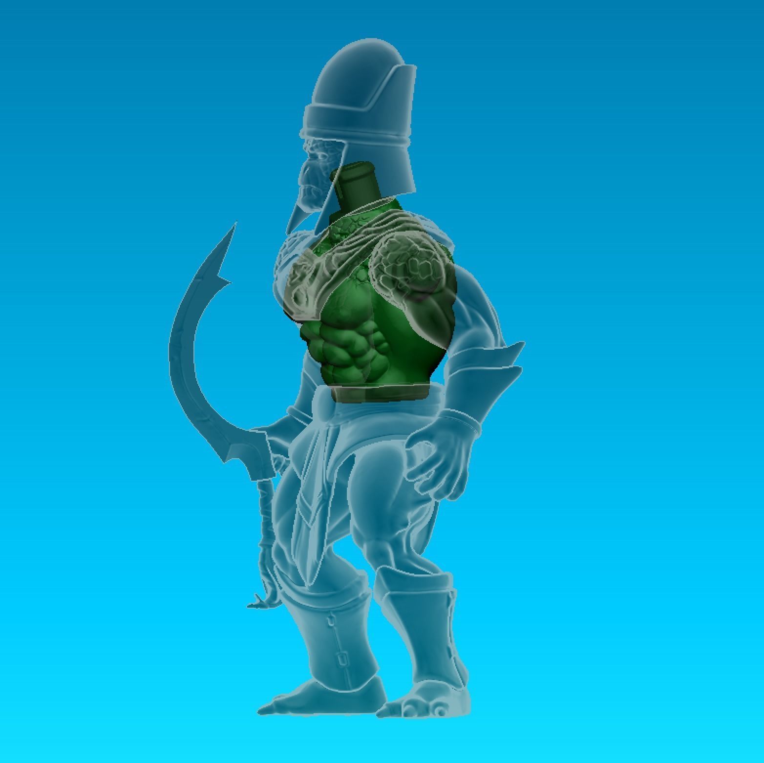 High Priest Pythonus 3D print model_7