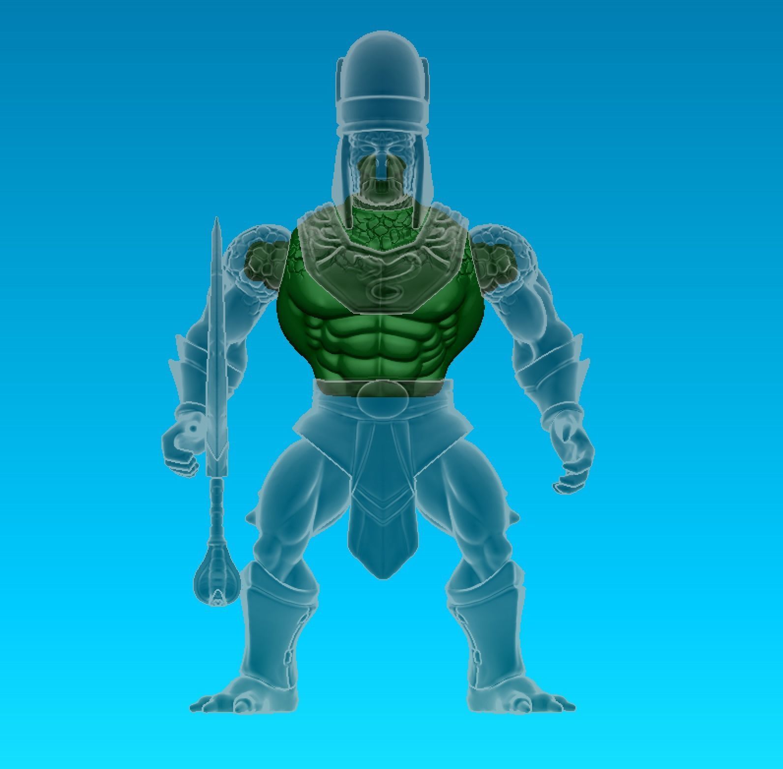 High Priest Pythonus 3D print model_6