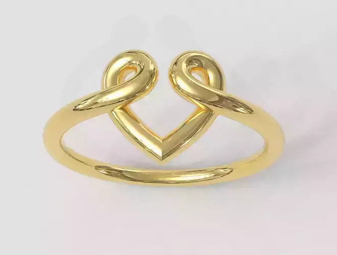Heart Knot Ring