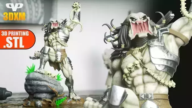 Predator STL for 3D Printing 3DXM ChibiSTL