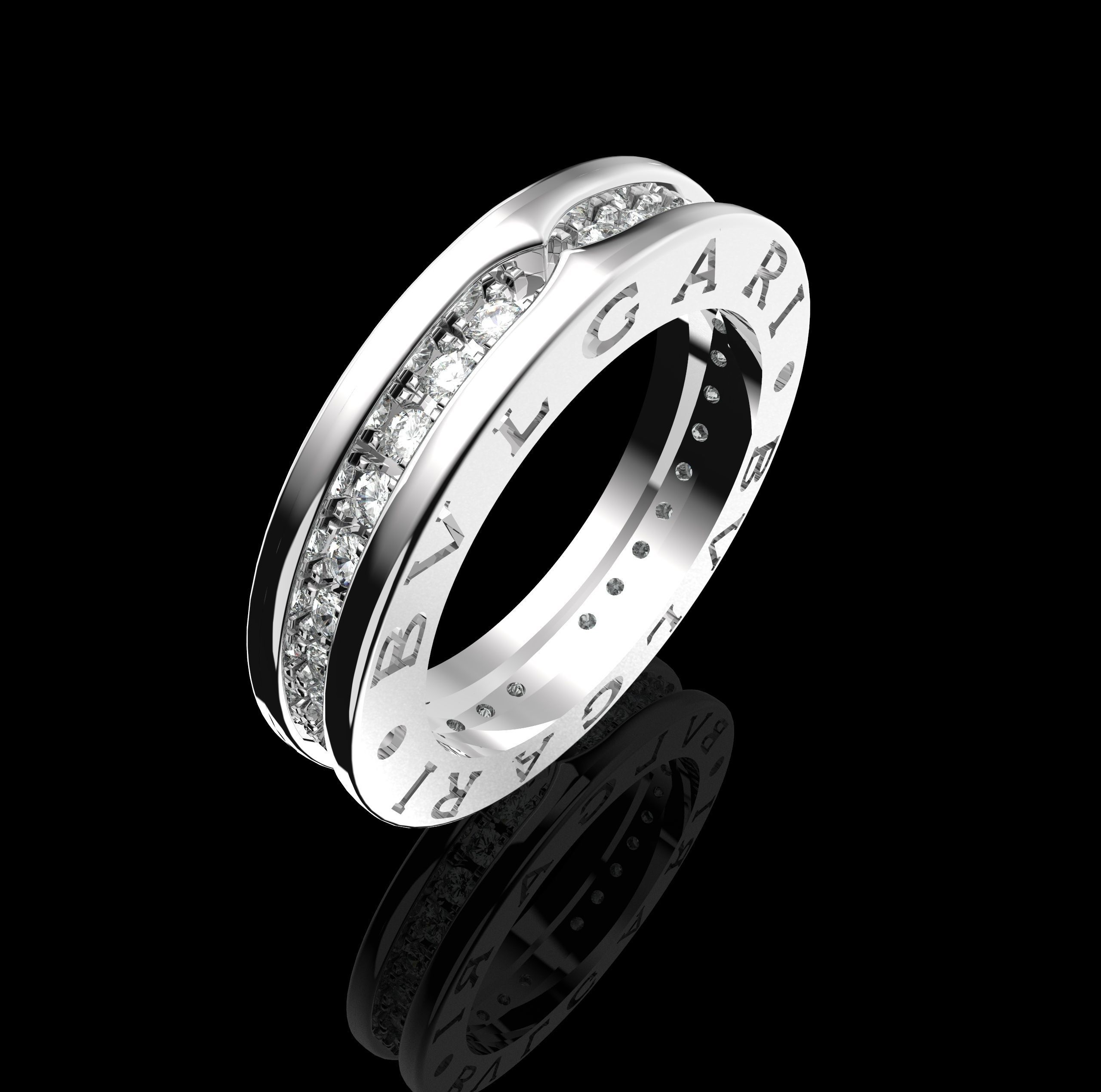 Ring ZERO1 3D print model_3