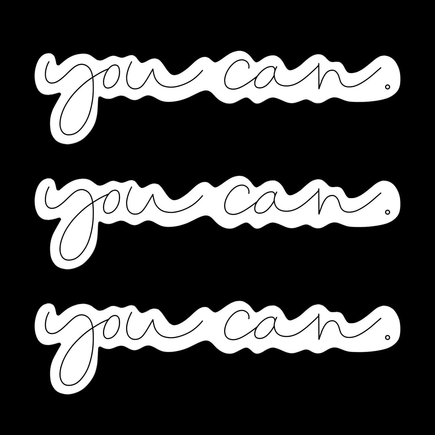 You Can Neon Sign 3D model_2