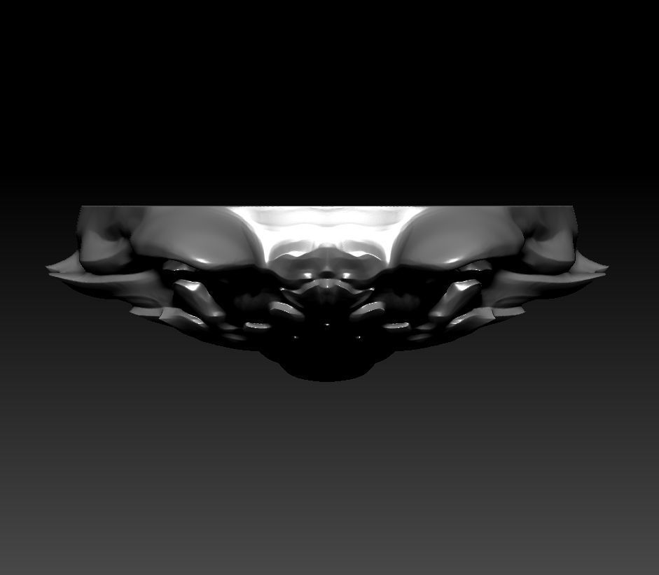 3D model RELIEF HEAD WOLF 3D print model_15