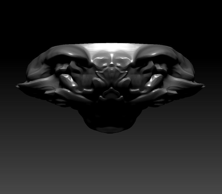 3D model RELIEF HEAD WOLF 3D print model_16