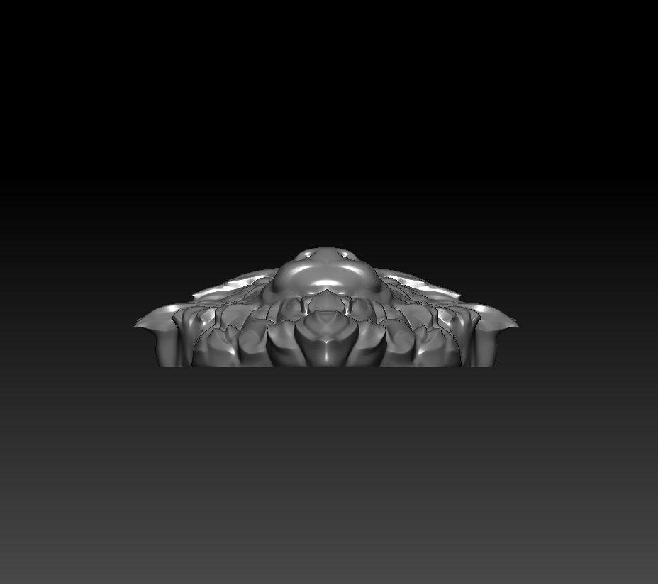 3D model RELIEF HEAD WOLF 3D print model_30