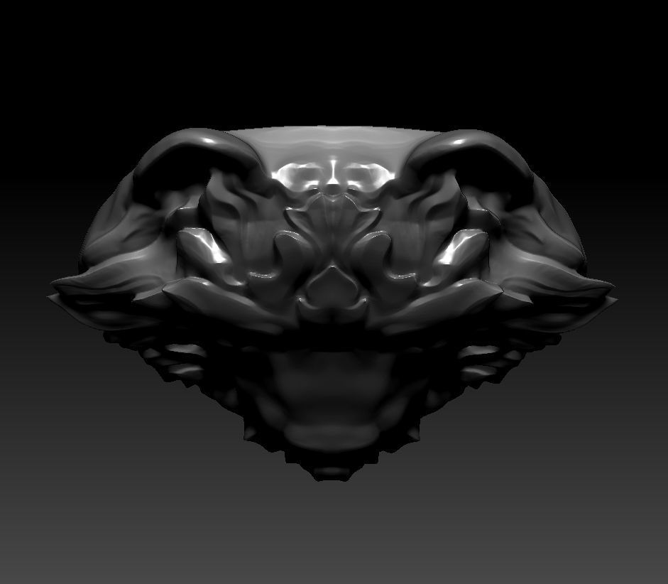 3D model RELIEF HEAD WOLF 3D print model_17