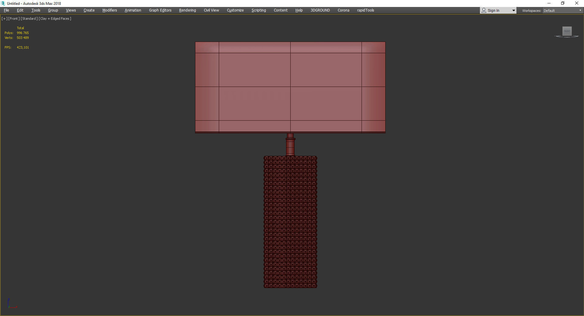 Gold Studded Metal Table Lamp Liang and Eimil Byron Low-poly 3D model_2