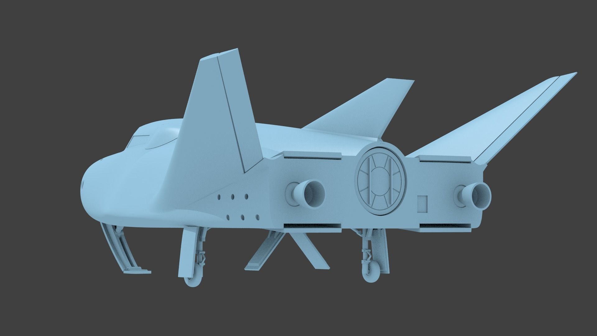 Dream Chaser Spaceplane lifting body 3D print model_2