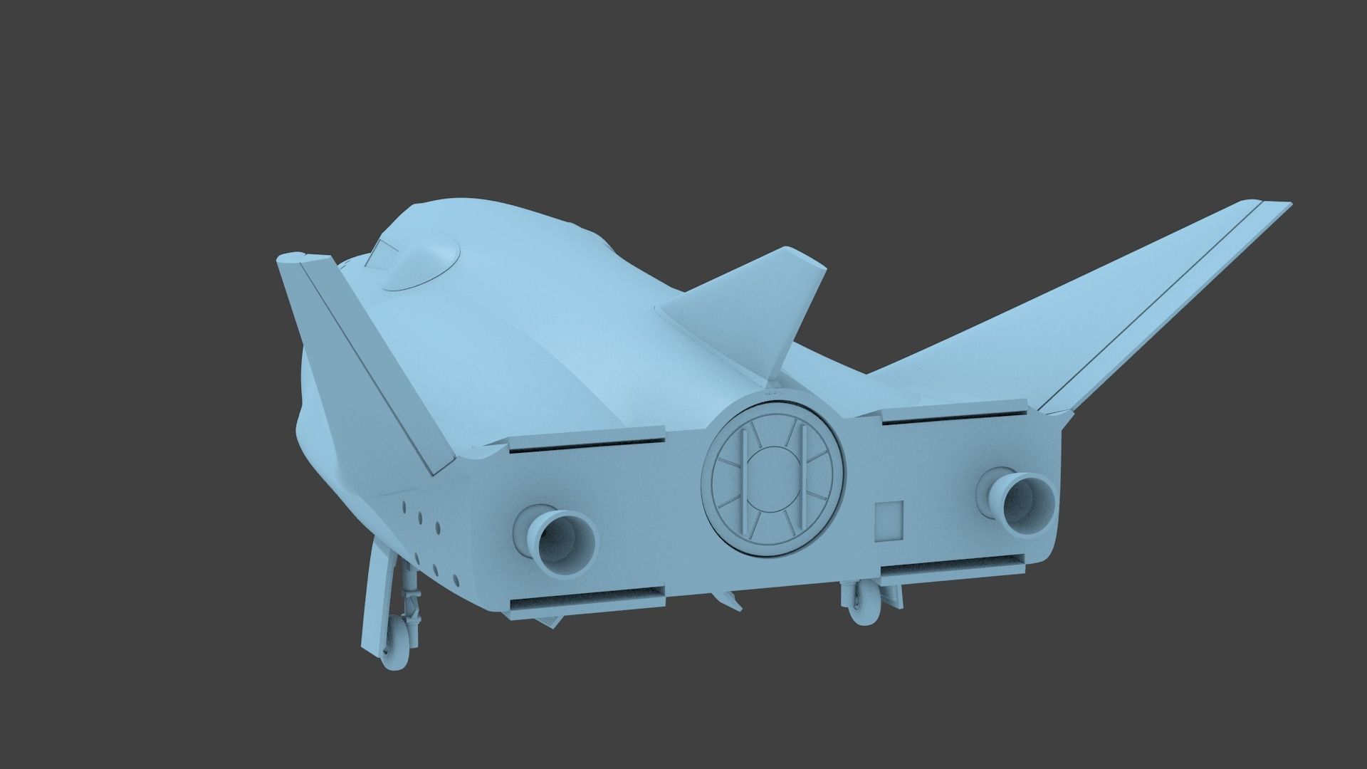 Dream Chaser Spaceplane lifting body 3D print model_3