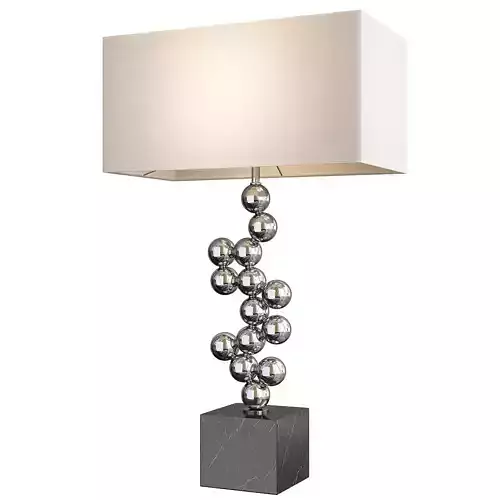 Silver Sculptural Table Lamp Liang and Eimil Folie Low-poly 3D model