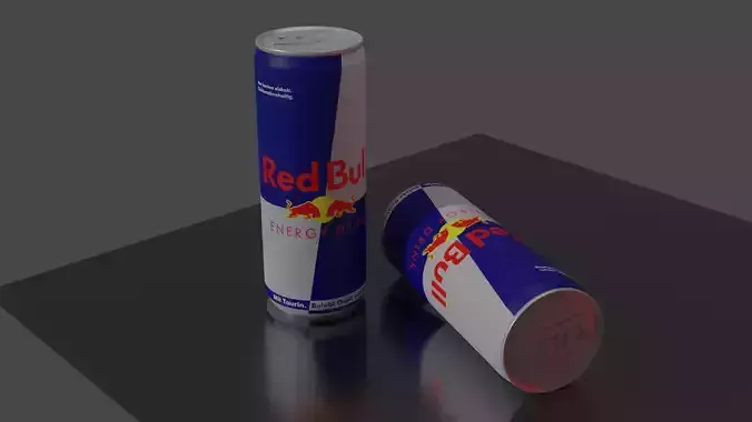 Red Bull Energy Drink Can Free 3D model