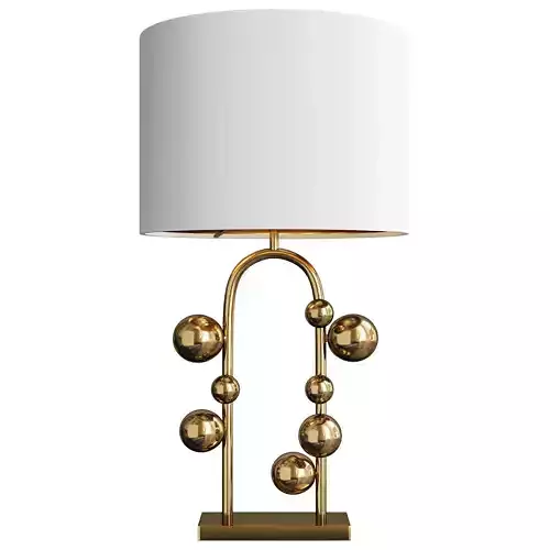 Gold Mid Modern Metal Table Lamp Liang and Eimil Etienne Low-poly 3D model