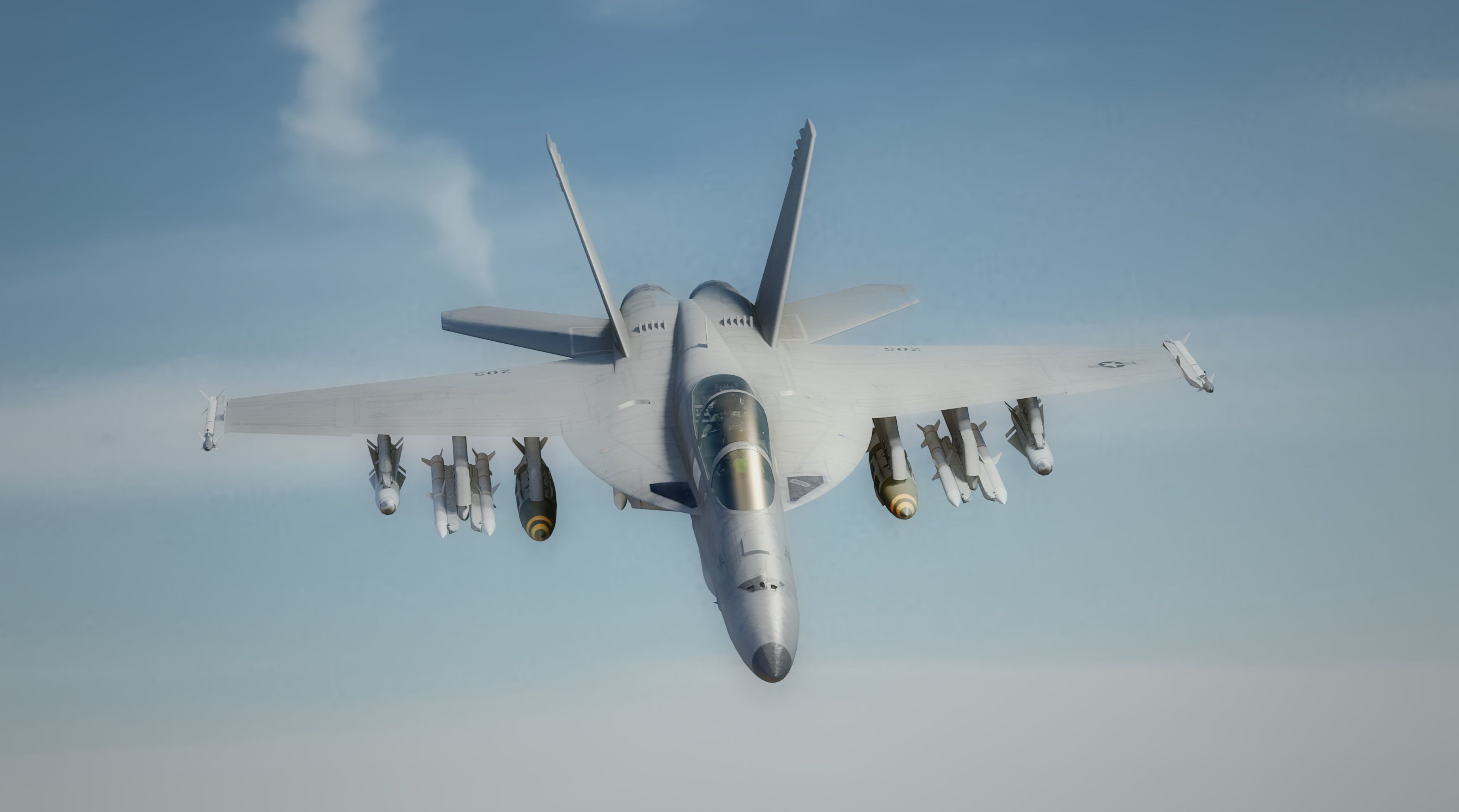 F18F Super Hornet-Rigged-with Cocpit - Changeable decal and text Low-poly 3D model_19