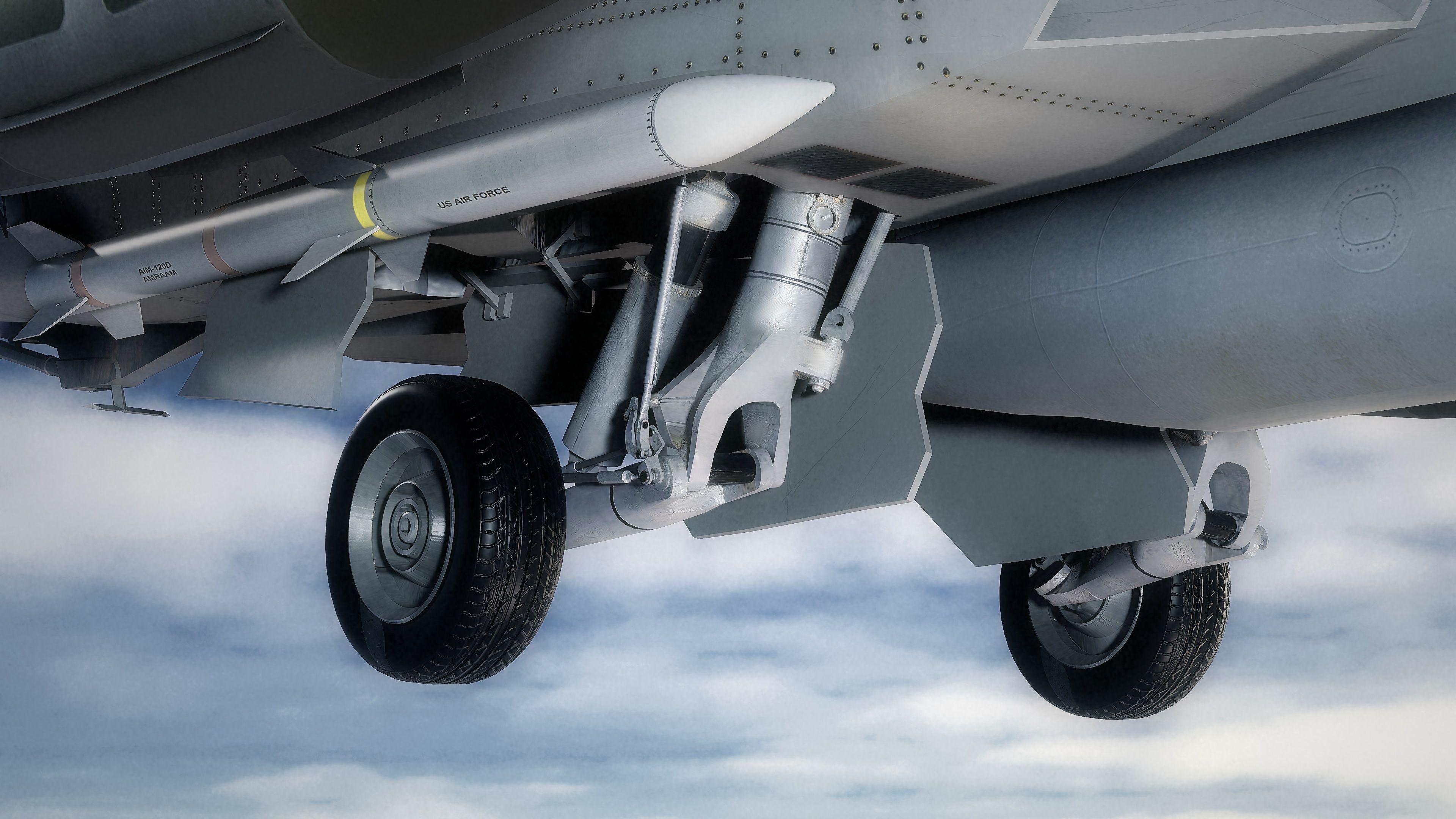 F18F Super Hornet-Rigged-with Cocpit - Changeable decal and text Low-poly 3D model_26