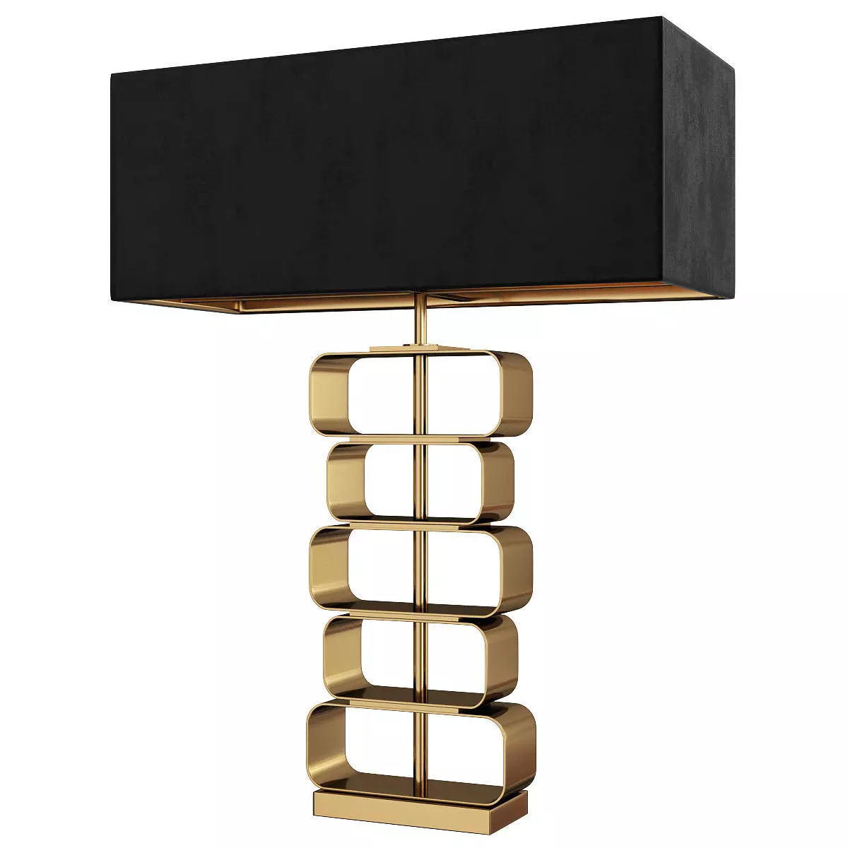 Brushed Brass Table Lamp Liang and Eimil Trento Low-poly 3D model
