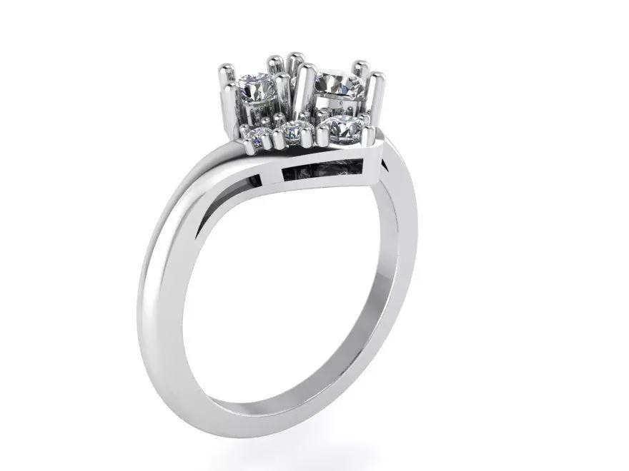 Tension Diamond Ring 2261 3D print model