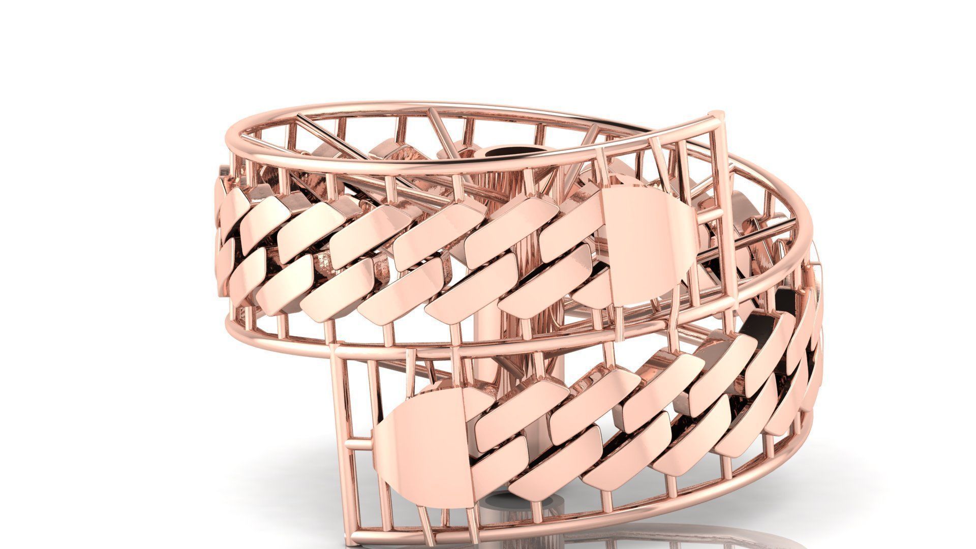 11 MM MIAMI NEW CUBAN LINK CHAIN BRACELET OR NECKLACE  3D print model_6