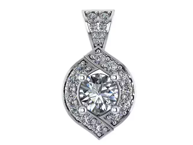 Marquise Halo Pendant 2269