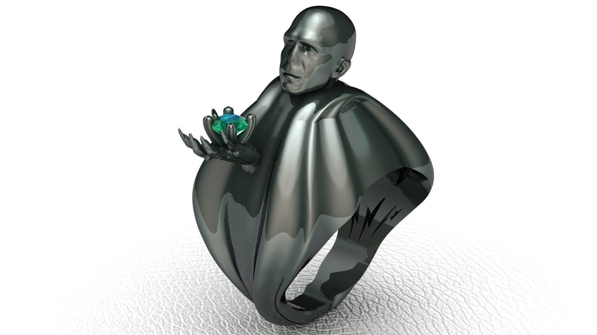 Voldemort Ring 3D print model_1