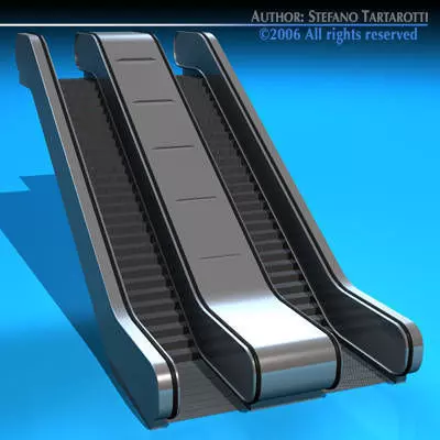 Escalators escalator 3D model_0