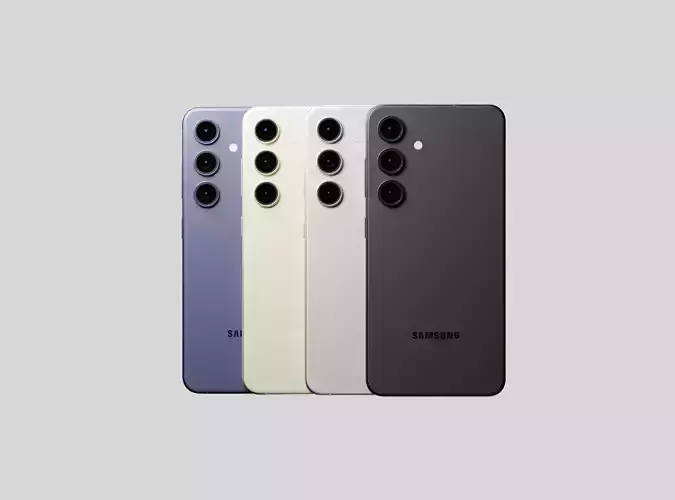 Samsung Galaxy S24 Plus in Official Colors Low-poly 3D model