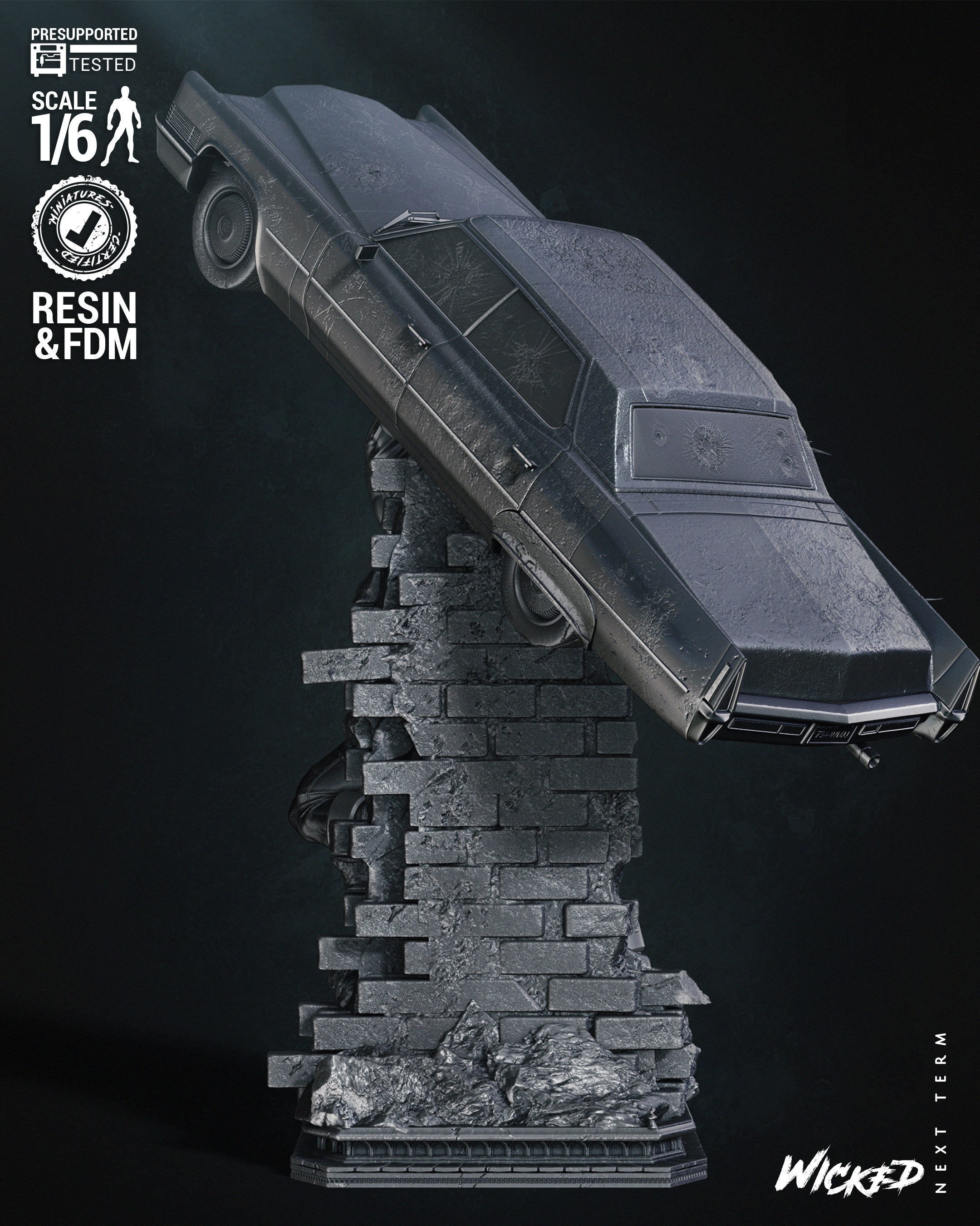 Wicked Marvel Luke Cage Sculpture Tested for 3D printing 3D print model_12