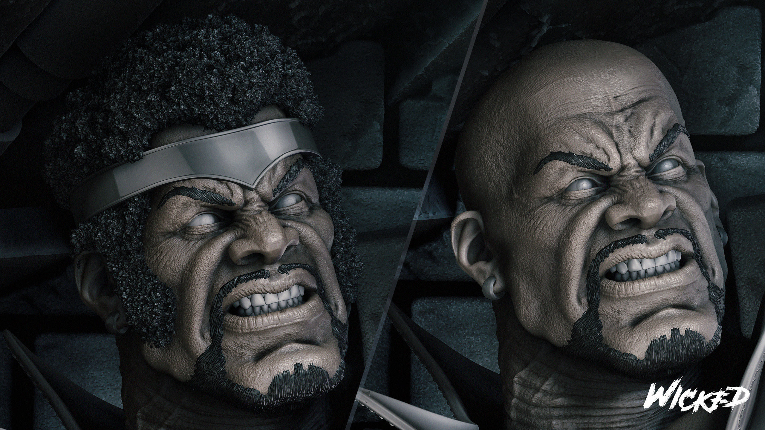 Wicked Marvel Luke Cage Sculpture Tested for 3D printing 3D print model_41