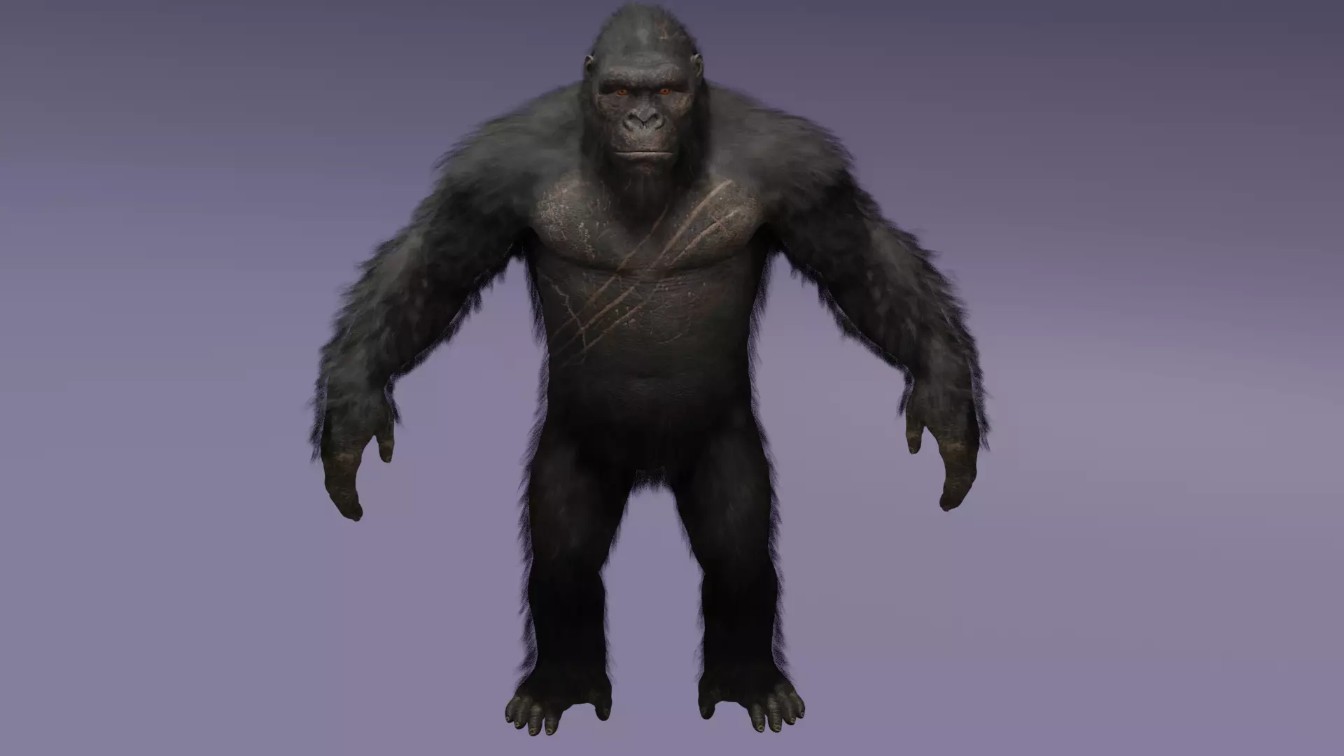 BigFoot 3D Model with Textures Big Foot  3D model_0