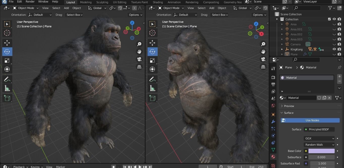 BigFoot 3D Model with Textures Big Foot  3D model_12