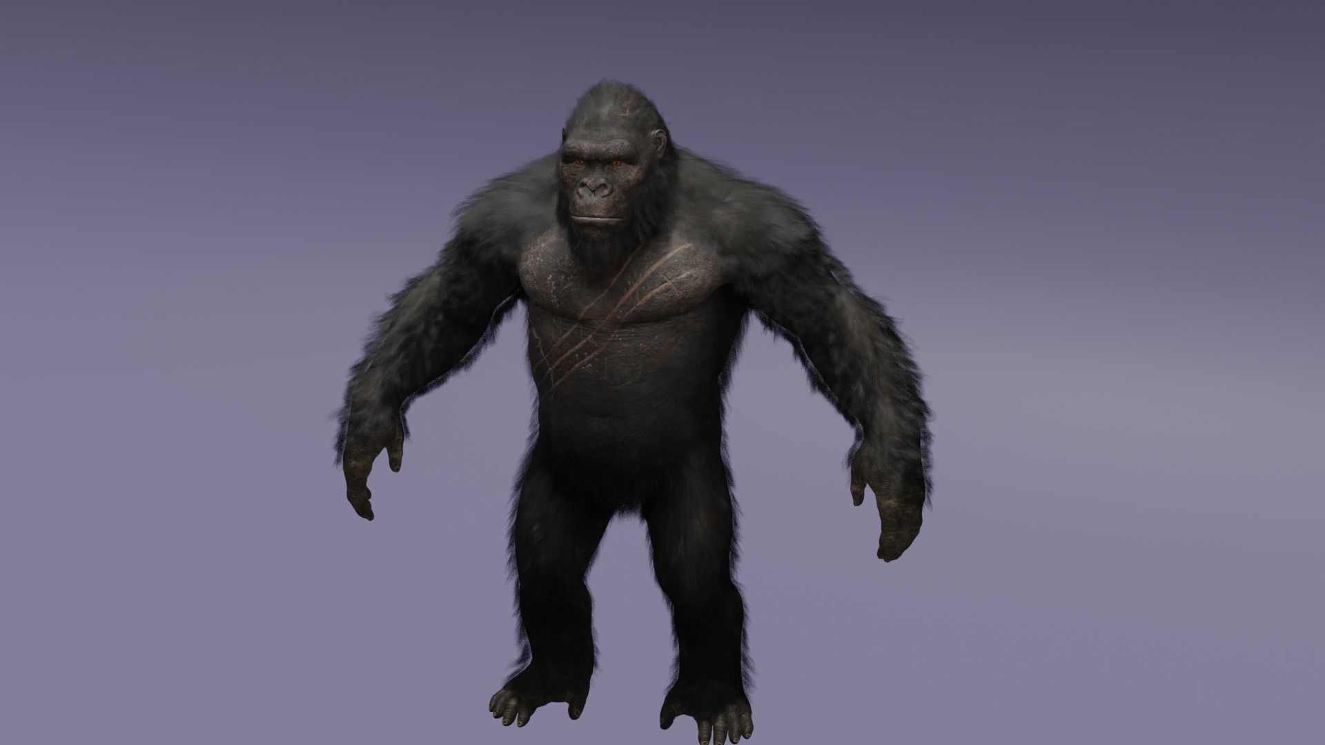 BigFoot 3D Model with Textures Big Foot  3D model_1