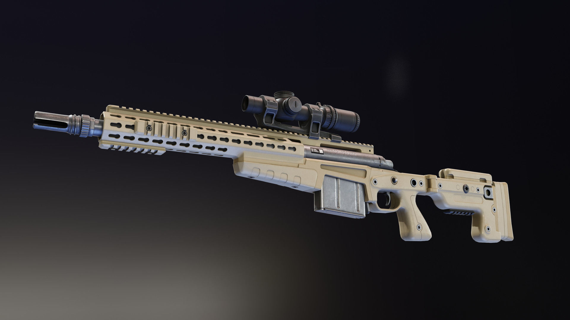 AICS MK13 Mod7 Low-poly 3D model_5