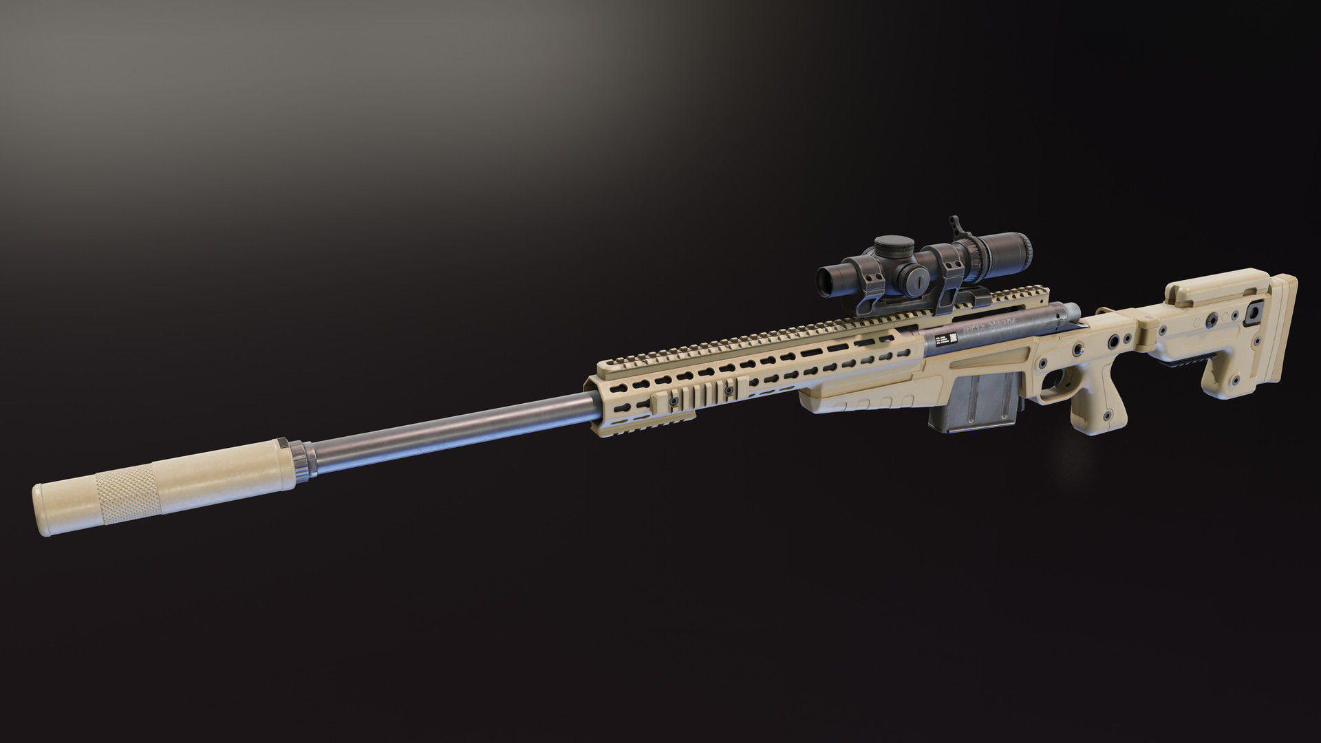 AICS MK13 Mod7 Low-poly 3D model_1