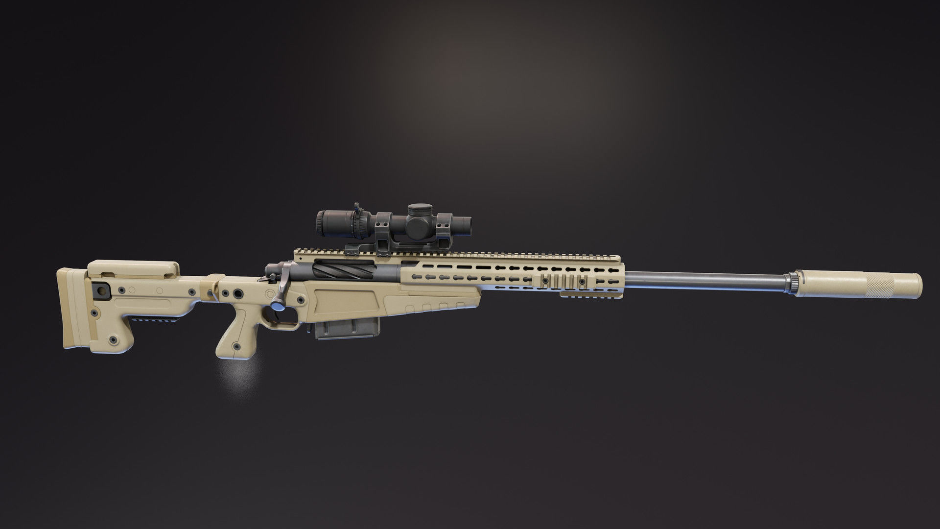 AICS MK13 Mod7 Low-poly 3D model_2